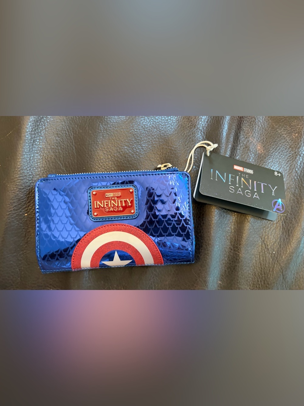 Loungefly x Marvel The Infinity Saga Captain America Blue Wallet